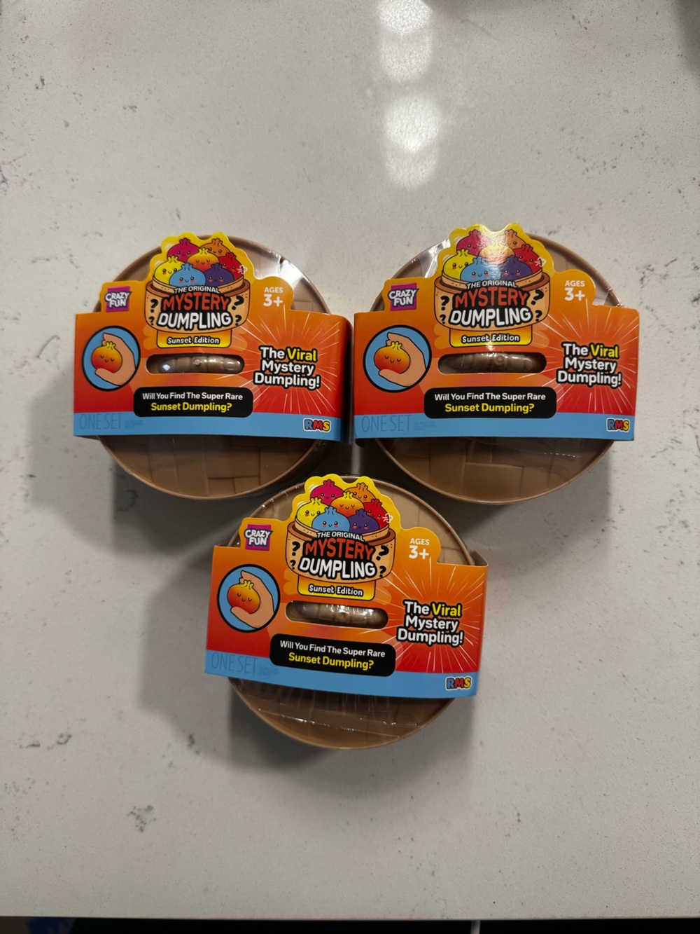 RMS Mystery Dumpling sunset Edition. Set of 3 NEW